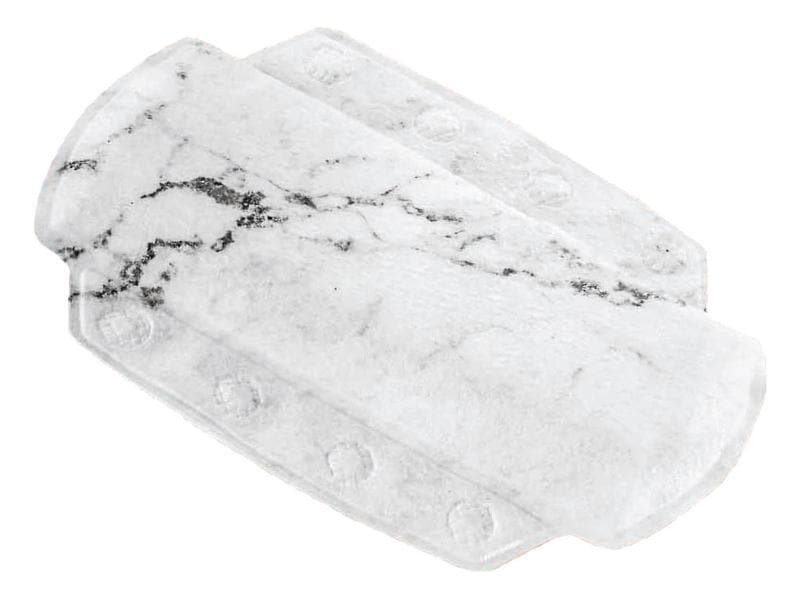 Kleine Wolke Nackenkissen Marble 32 x 22 cm, Grau-Marmor/Weiss
