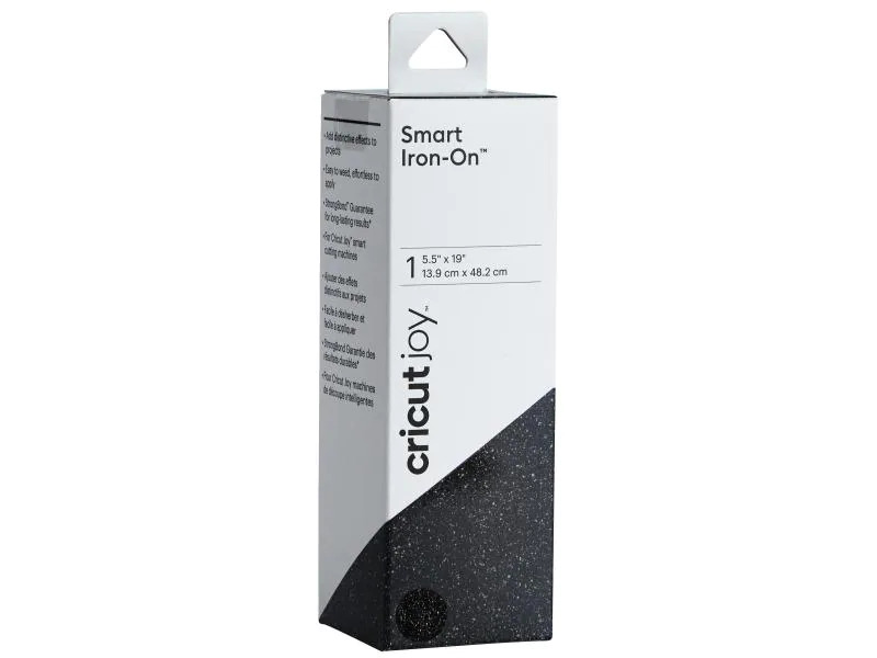 Cricut Aufbügelfolie Joy 13.9 cm x 48.2 cm Glitzer Schwarz
