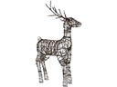 Star Trading LED-Figur Vixen Rentier, 90 cm