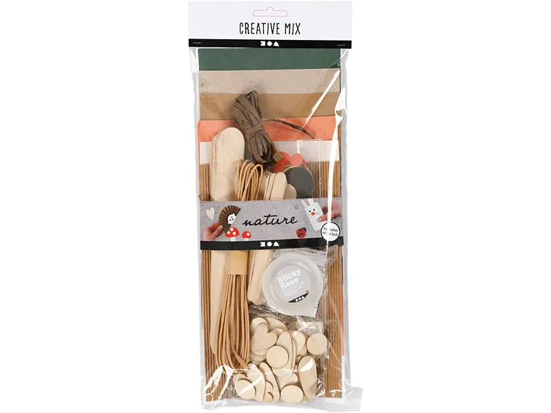 Creativ Company Bastelset Natur 8-teilig