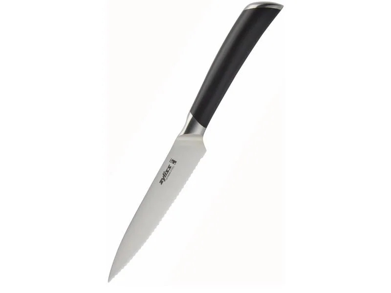 Zyliss Küchenmesser Comfort Pro gezackt 11 cm, Schwarz/Silber