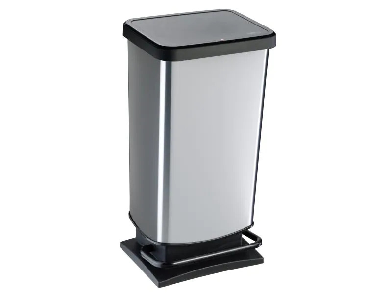 Rotho Treteimer Paso 40 l, Silber