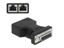 Delock Adapter D-Sub 15 Pin Buchse Gameport D-Sub 15 Pin - 2x RJ-45
