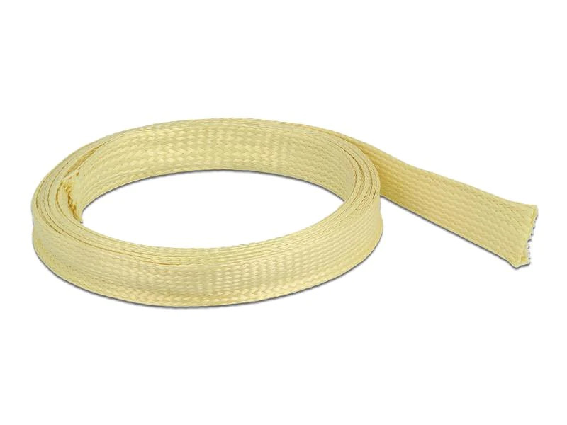 Delock Geflechtschlauch aus Aramid Fasern 2 m x 15 mm Gelb