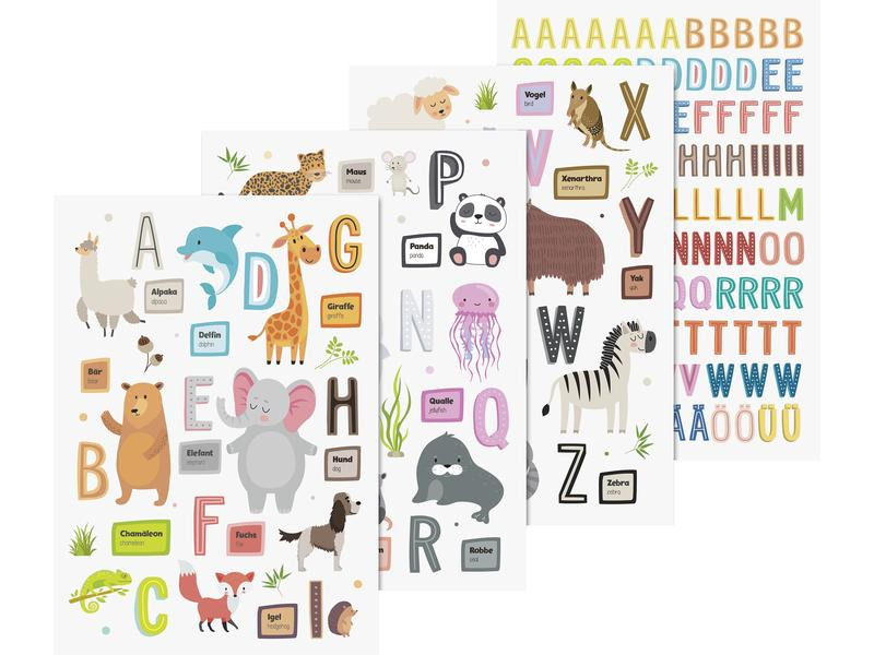 Heyda Bastelset Fensterbilder Tiere/Alphabet