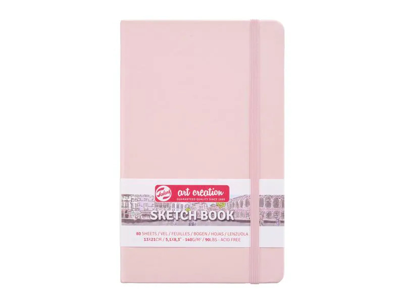Talens Malbuch 13 x 21 cm Pastellrosa
