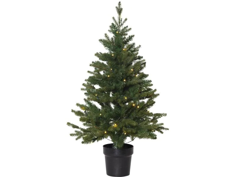 Star Trading Weihnachtsbaum Byske, 40 LED, 90 cm, Grün