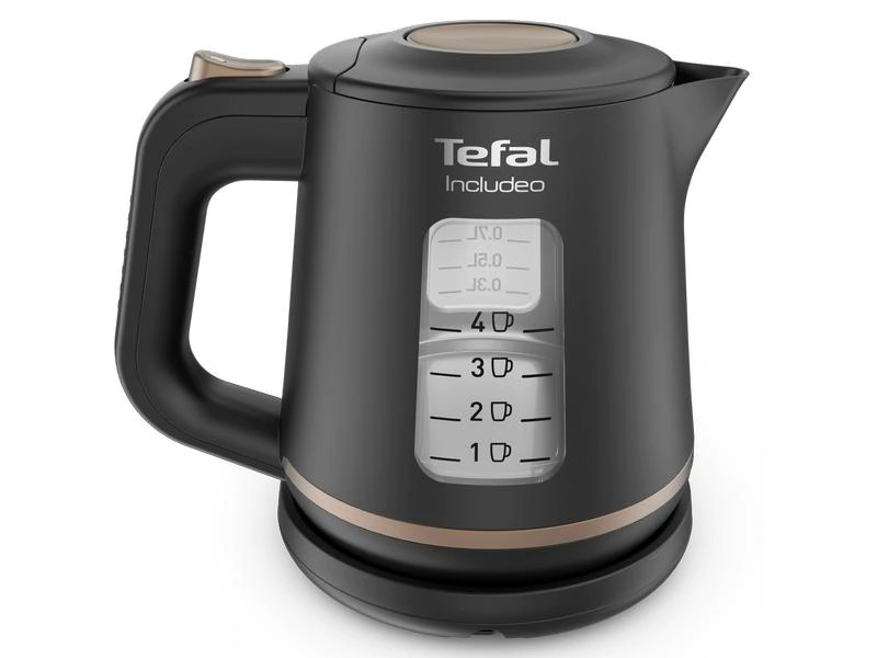 Tefal Wasserkocher Includeo KI5338 1 l, Schwarz