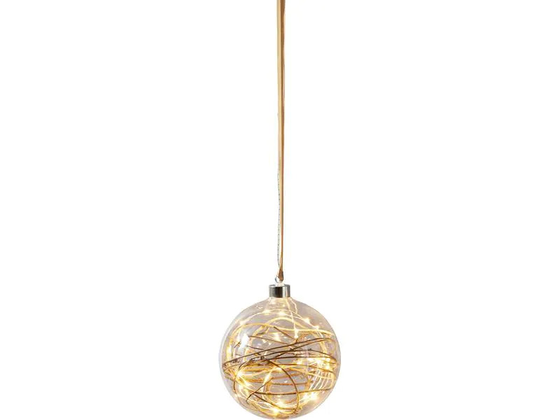 Star Trading Weihnachtskugel Glow, 30 LED, 15 cm, indoor