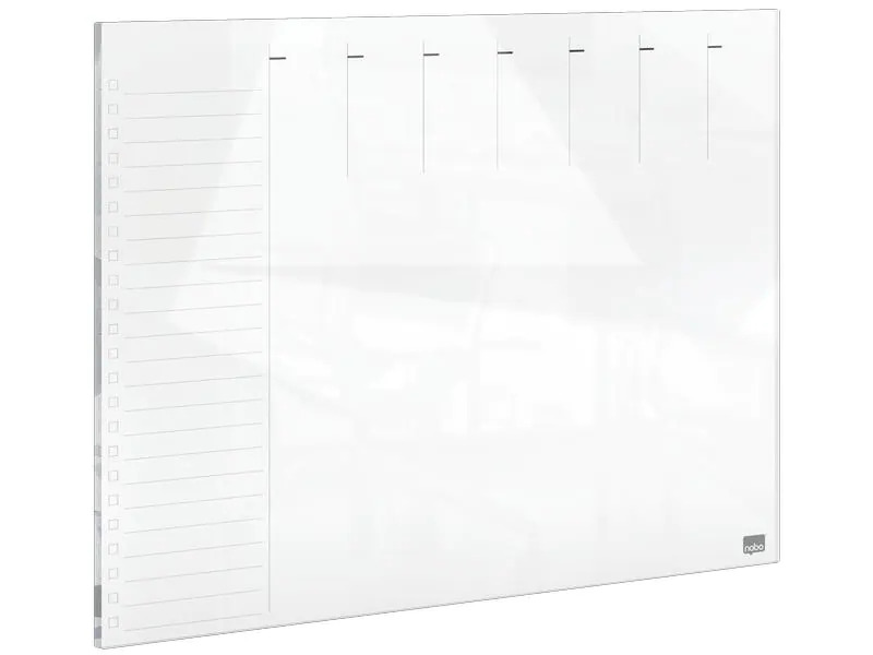 Nobo Glassboard Wochenplaner 43 cm x 56 cm, Grau