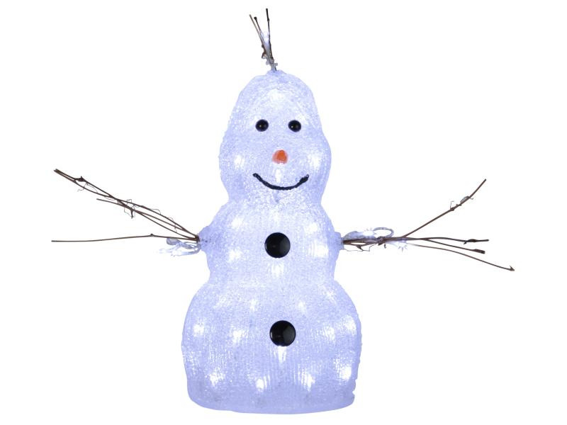 Star Trading LED-Figur Schneemann, 38 cm, Weiss