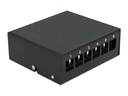 Delock Gehäuse Keystone Patchpanel 6 Port schwarz