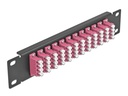 Delock Verteilerplatte 10″ LWL Patchpanel 12 Port LC Quad schwarz