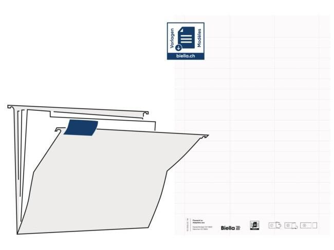 Biella Universal-Etiketten 61 x 14 mm 5 Blatt à 51 Stück