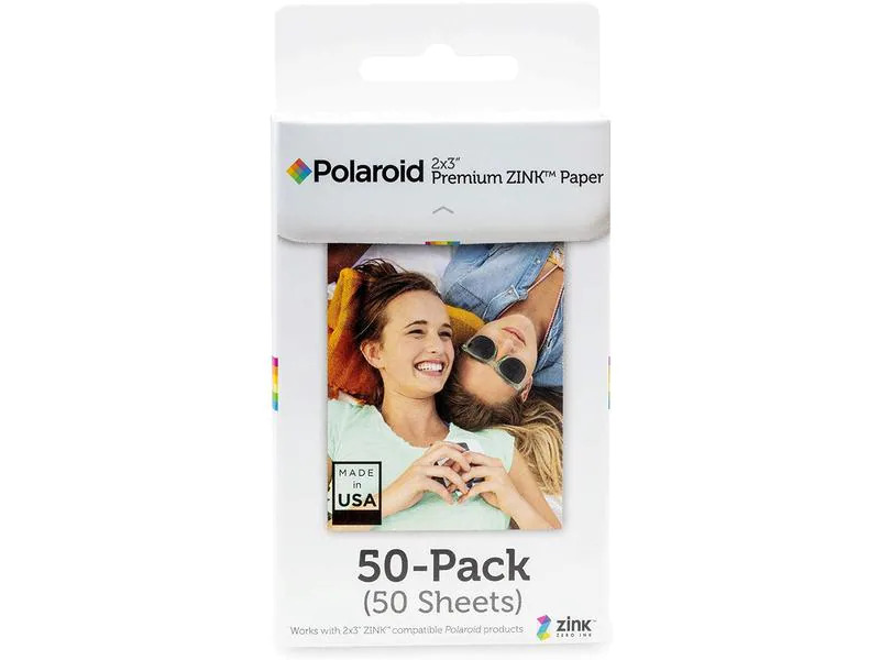 Polaroid Sofortbildfilm Zink Premium 2 x 3 – 50 Blatt