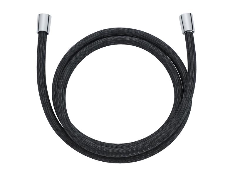 diaqua® Duschbrauseschlauch CHROMALUX Zero, Schwarz 150 cm