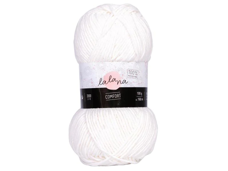 lalana Wolle Comfort 100 g, Weiss