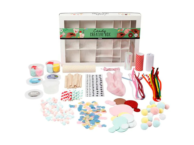 Creativ Company Bastelset Kreativbox Candy 16-teilig