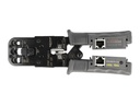 Delock Crimpzange mit Abisolierer und Netzwerktester