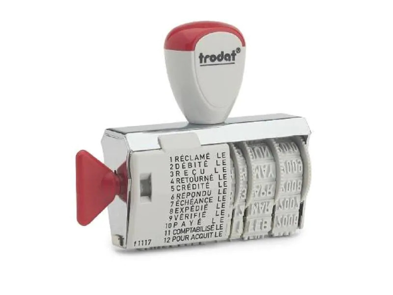 Trodat Wort- und Datumsstempel Französisch