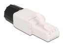 Delock Stecker RJ45 Cat.6A UTP werkzeugfrei 1 Stück, Weiss