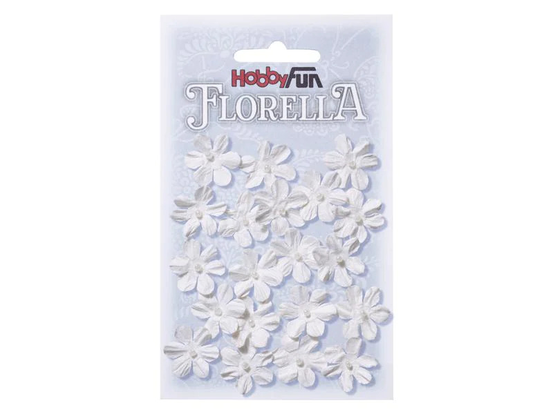 HobbyFun Streudeko Florella 20 Stück, Weiss