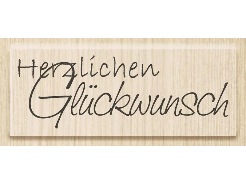 Heyda Stempel Glückwunsch 1 Stück