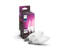 Philips Hue Leuchtmittel White &amp; Col. Amb. E14 Kerze Doppelpack 470 lm