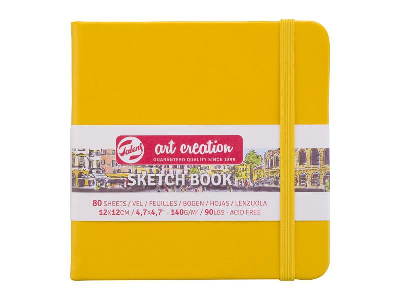 Talens Malbuch 12 x 12 cm Gold Gelb