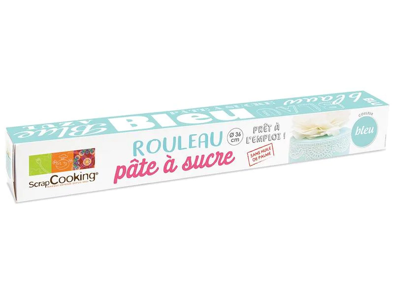 ScrapCooking Ausgerollter Zuckerfondant 430 g Blau