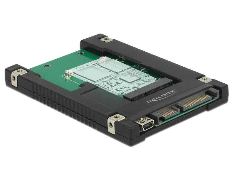 Delock 2.5-Adapterplatine mSATA/Mini-PCI-Express – SATA/USB
