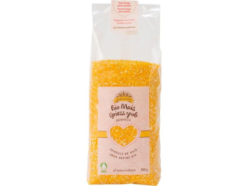 Leib und Gut Bio Mais Griess grob Bramata 500 g