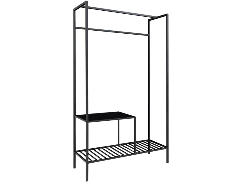 House Nordic Garderobenständer Vita 170 cm, Schwarz