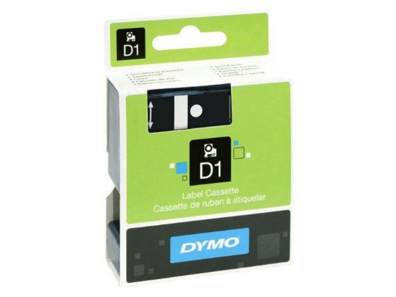 DYMO Beschriftungsband D1 Schwarz auf Weiss