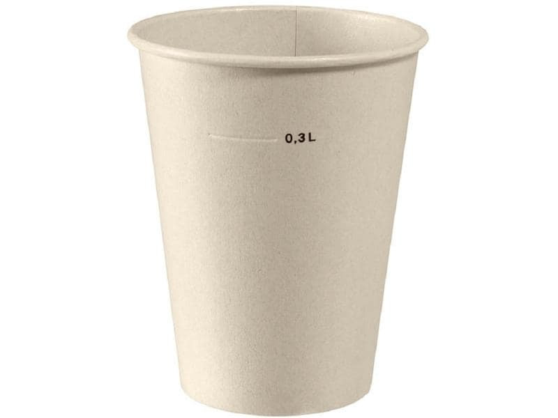 BioPak Einwegbecher Breeze 350 ml, 50 Stück, Braun