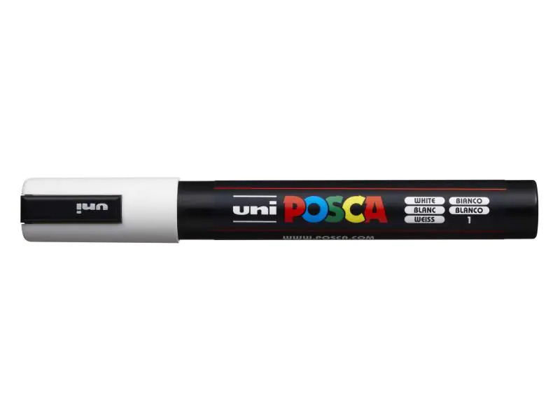 Uni Permanent-Marker POSCA 1.8-2.5 mm Weiss