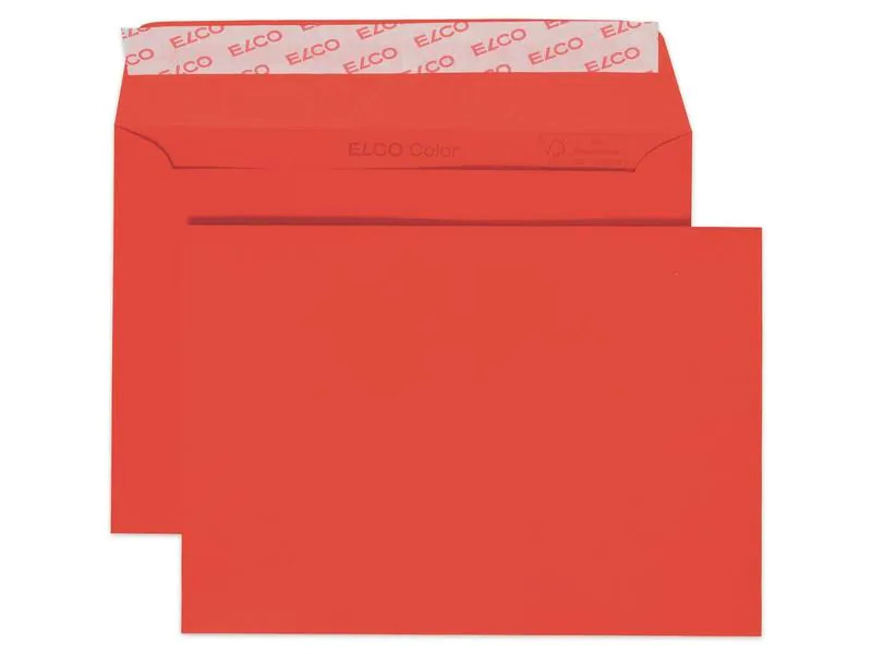 ELCO Couvert Color C6, Keine Fenster, 25 Stück, Rot
