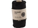 Creativ Company Baumwollgarn Makramee Rope 330 g, Schwarz