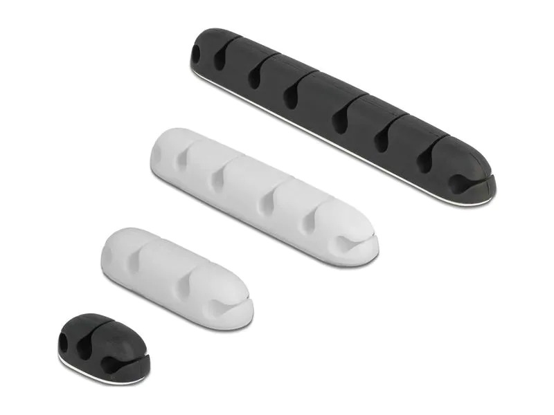 Delock Kabelhalter Kombi Set 4 Stück