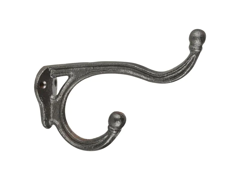 Esschert Design Wandhaken Industriell 11.3 cm, Braun