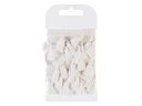HobbyFun Textilband Quasten 35 mm x 1 m, Crème