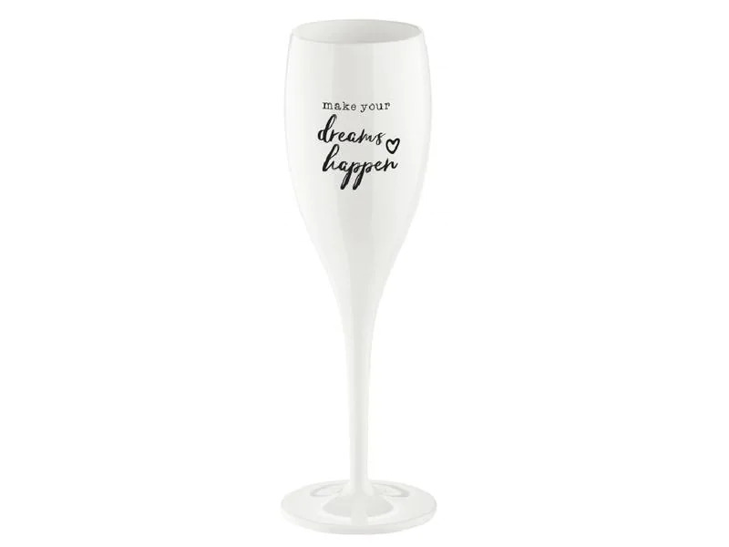 Koziol Sektglas Superglas Make your dreams happen 100 ml, 1 Stk