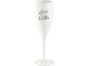 Koziol Sektglas Superglas Mit Humor lebt 100 ml, 1 Stück, Weiss