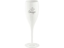 Koziol Sektglas Superglas Life is better 100 ml, 1 Stück, Weiss