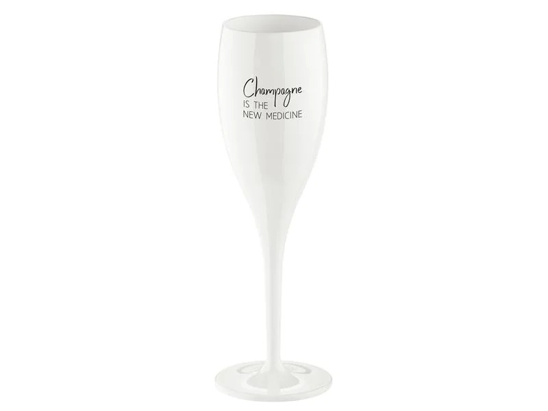 Koziol Sektglas Superglas Champagne is 100 ml, 1 Stück, Weiss
