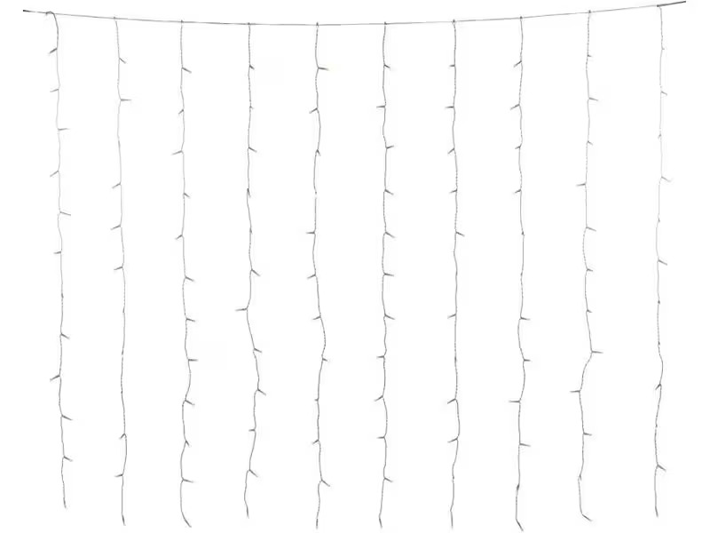 Konstsmide LED-Lichtervorhang für das Fenster 120 LED, 1.4 m, Indoor