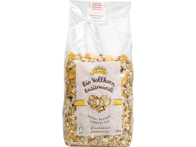 Leib und Gut Bio Vollkorn Basismüesli 600 g