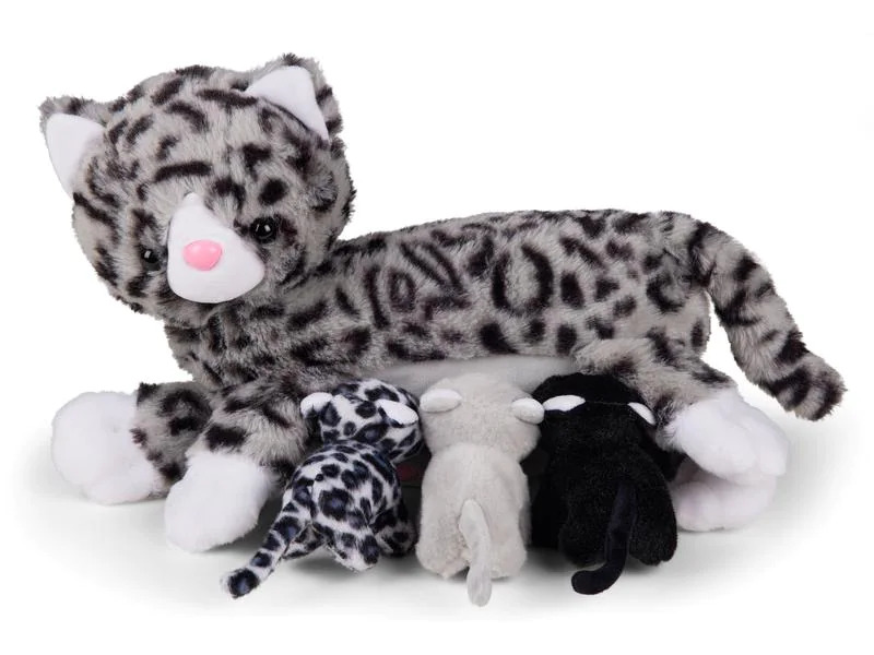 Mamanimals Kuscheltier Mama Katze &amp; Babys 25 cm
