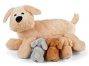 Mamanimals Kuscheltier Mama Hund &amp; Babys 25 cm