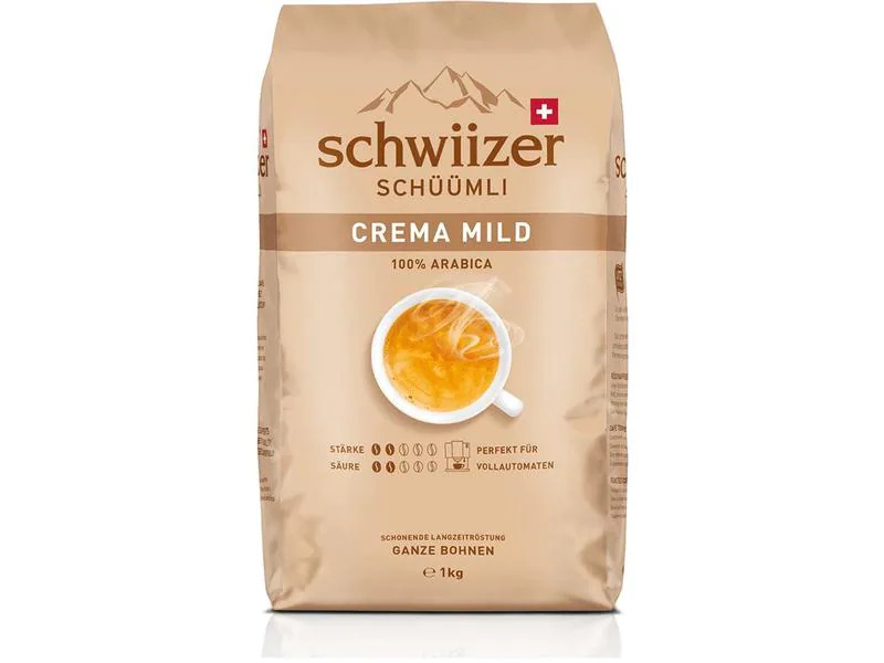 Schwiizer Kaffeebohnen Crema Mild 1 kg